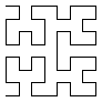 Hilbert curve of order 3